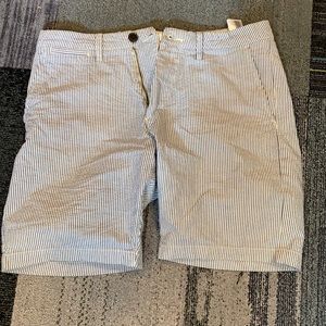 Striped Seersucker Shorts